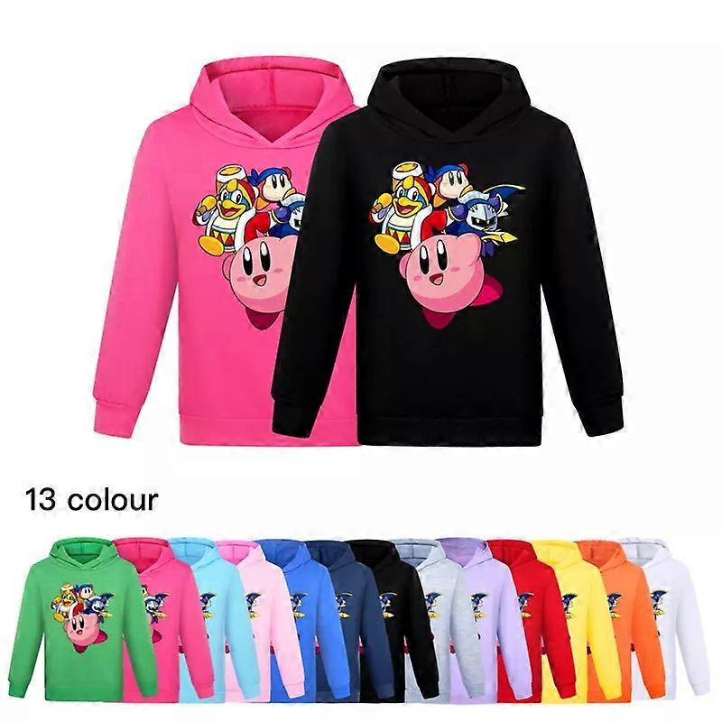 Nya Kirby Pojkar Flickor Casual Hoodie Barn Långärmad Huva Tröja Toppar Gåva