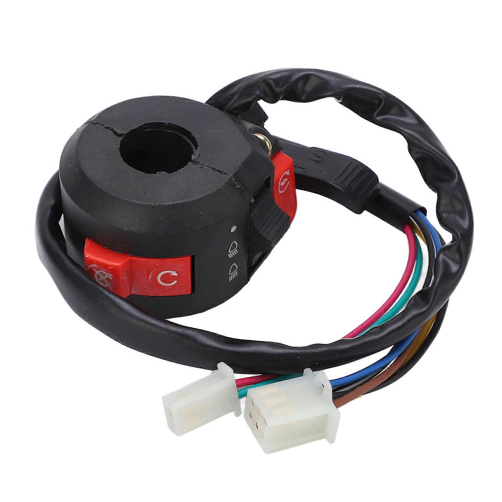 7wires 22mm Left Side Handlebar Kill Start Light Switch Choke Lever for PIT PRO Trail Dirt Quad Bike ATV NO.12912