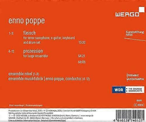 Enno Poppe : Enno Poppe: Prozession CD (2023)