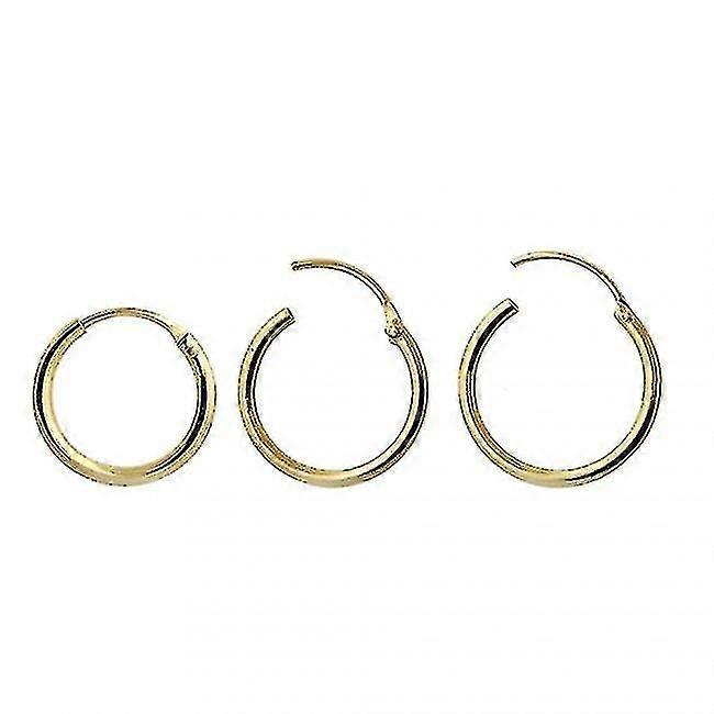 Anillo de nariz de aro de 6 mm de segmento de oro de 9k