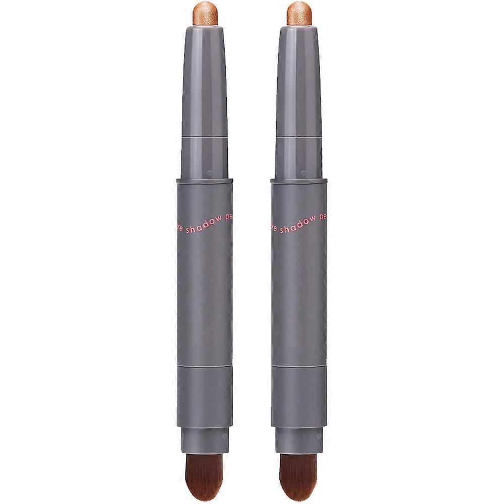 QQDD Eye Shadow Stick, Eyeshadow Pencil, Eyeshadow Stick, Rotatable Eye Pencil with Soft Brush Head, Waterproof Smudge Proof Long Lasting Color Eyesha