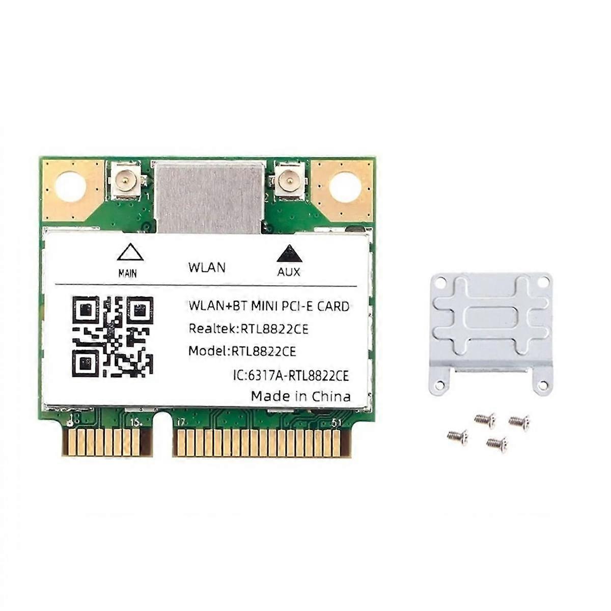 Διπλή ζώνη Mini PCIE RTL8822CE 1200Mbps WiFi κάρτα Bluetooth 5.1 ασύρματος προσαρμογέας 802.11ac για το lap-top