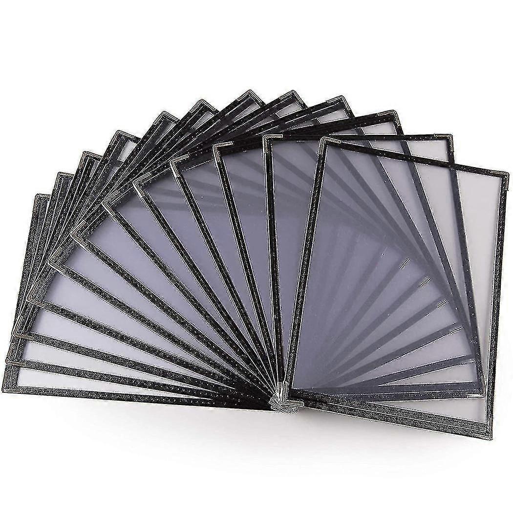 10 Pack Of Menu Covers - Single Page, 2 View, Fits 8.5 X 11 Inch Paper - Restaurant Menu Covers Chumian -Sy