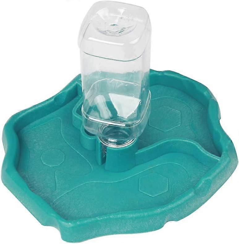Automatic Reptile Water Dispenser, Small Animal Drinking Fountains, Reptile Box Supplies for Tortoise Lizard Tortoise Gecko Chameleon (Blue)