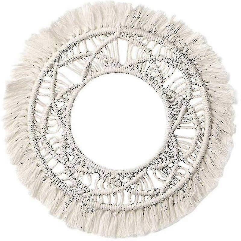 Round Macrame R Woven Hanging Art Rats Compatible With Bed