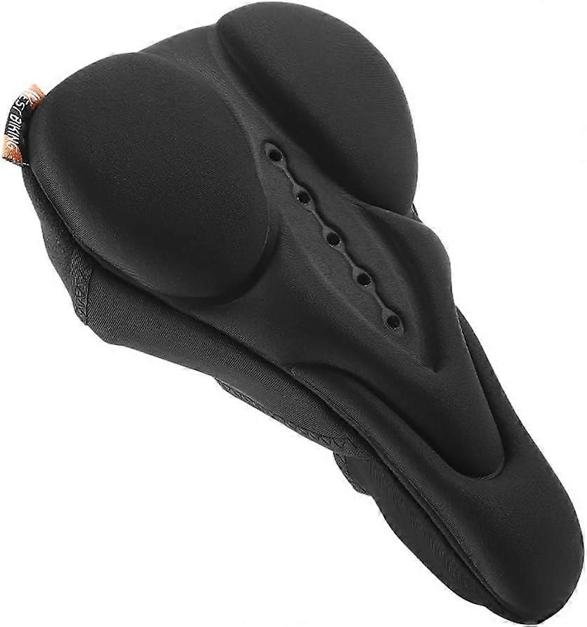 Silicone Rebound Bicycle Seat Cover Breathable Bicycle Seat Cushion with Rain Cover