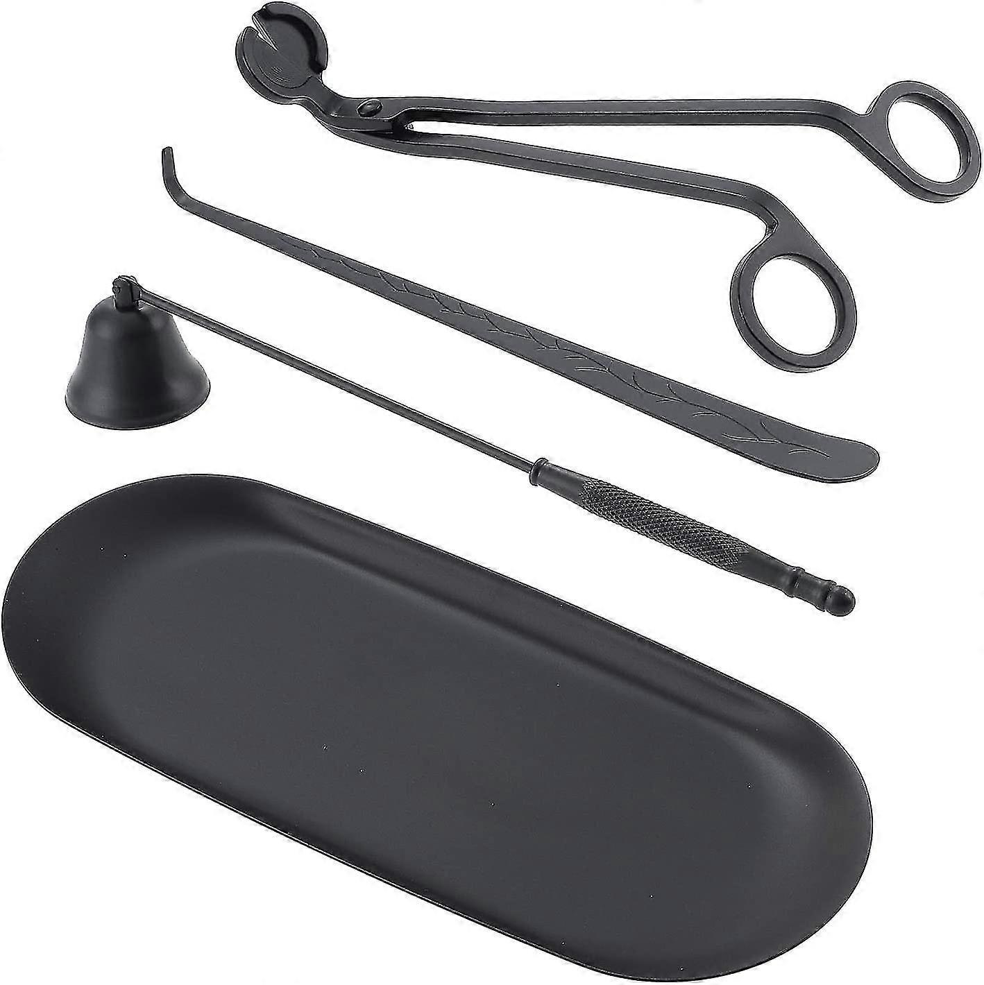 Candle Wick Trimmer Set And Storage Tray Board