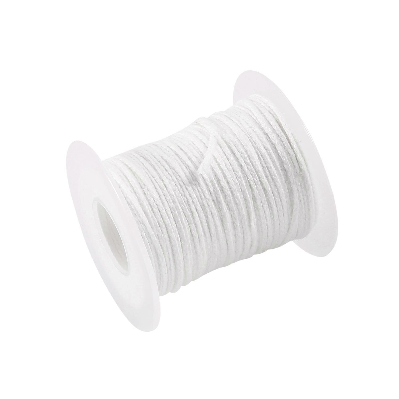 Mèche de bougie, mèche plate, mèche ronde, mèche de lampe, bobine - 61 M, pour la production de bougies
