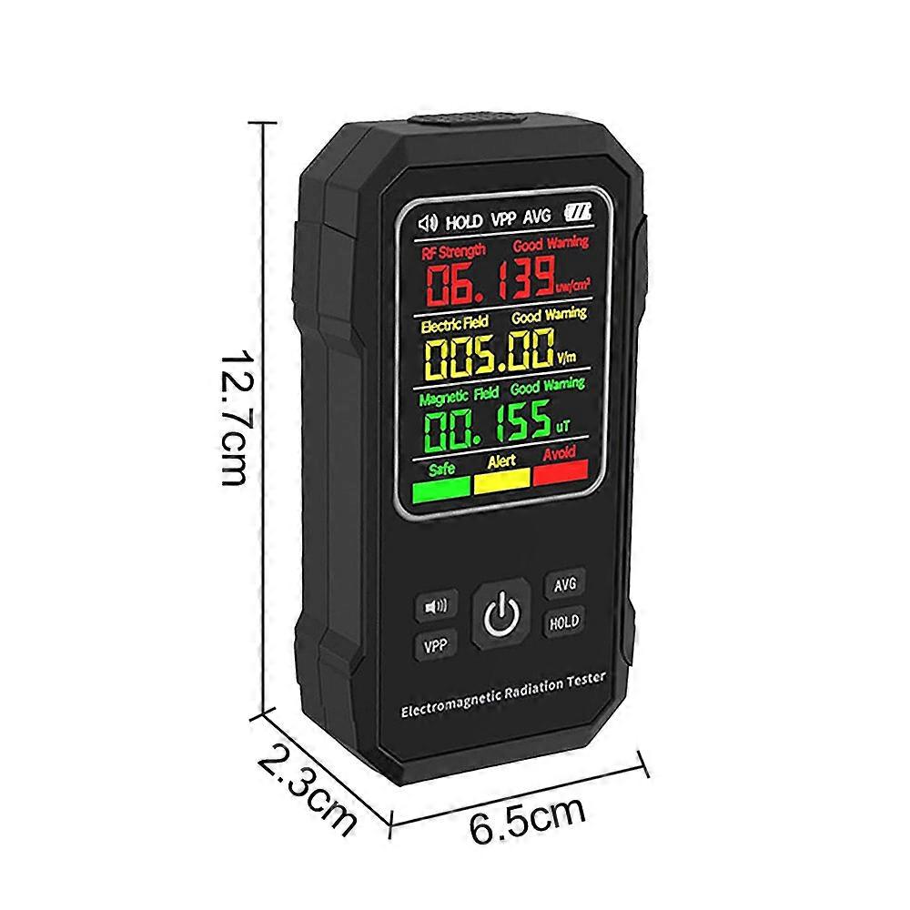 EMF Meter Radiation Detector High Frequency, Hand-held Digital LCD EMF ...
