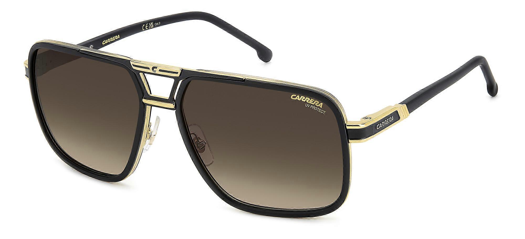 Sunglasses Carrera CARRERA 1071/S MATTE BLACK GOLD/BROWN GRADIENT 61/16/145 Man