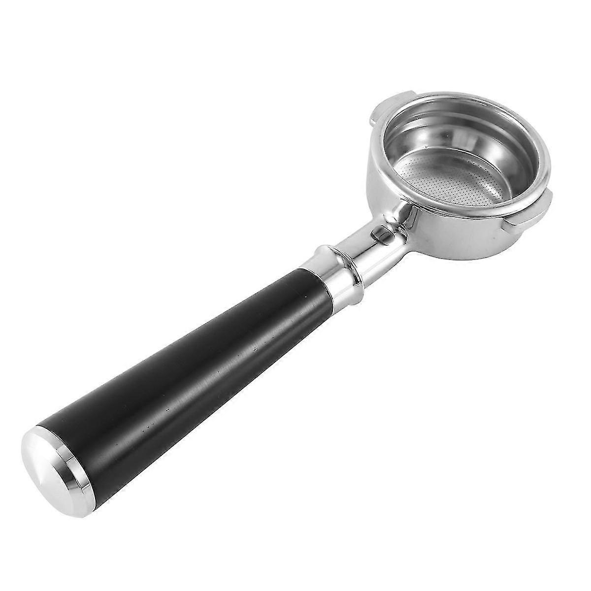 58mm Double Ear Coffee Machine Filter Holder E61 Bottomless Portafilter With Wooden Handle Style E