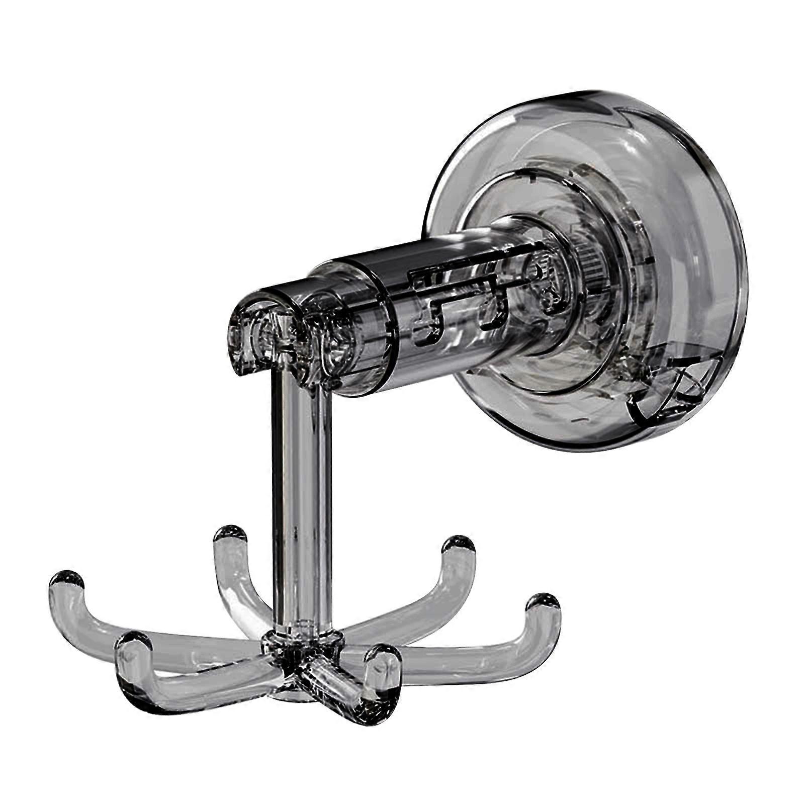 360 Degrees Rotating Folding Hook Multi-Purpose Kitchen Utensil Hanging Rack No Drilling Suction Cup Hook for Kitchen