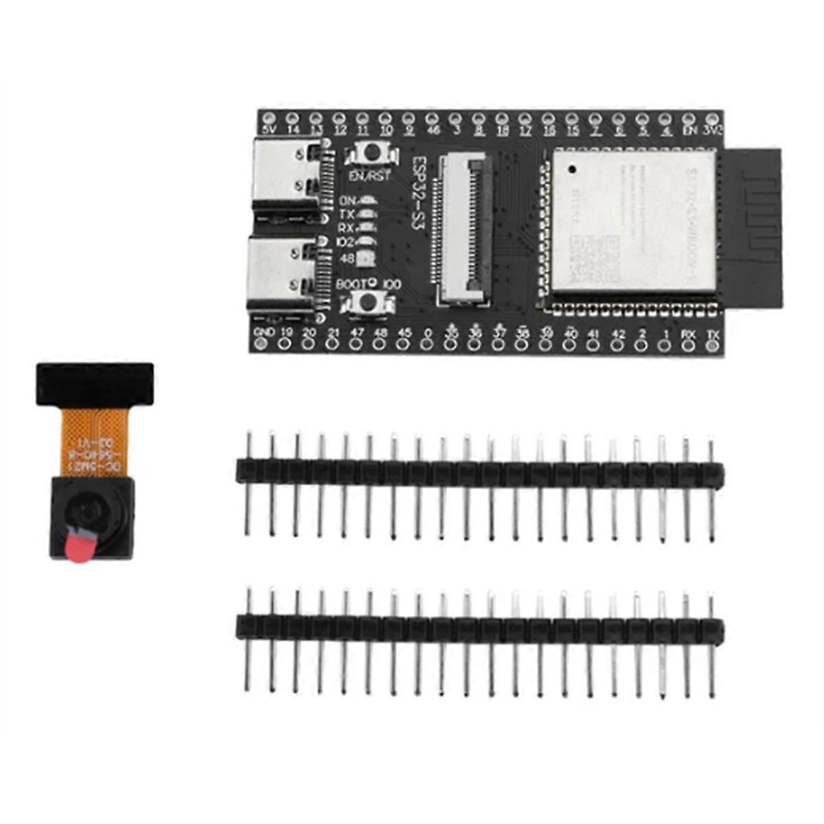 ESP32-S3 WROOM CAM Utviklingskort WiFi Bluetooth-modul Innebygd ESP32-S3-WROOM-1 N16R8 Dobbelt TYPE-C-grensesnitt (C)