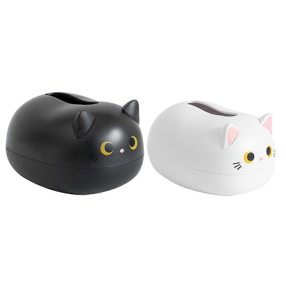Cute Cats Tissue Box Dispenser Storage Tissue Holder with Toothpick Box Cats Tissue Box