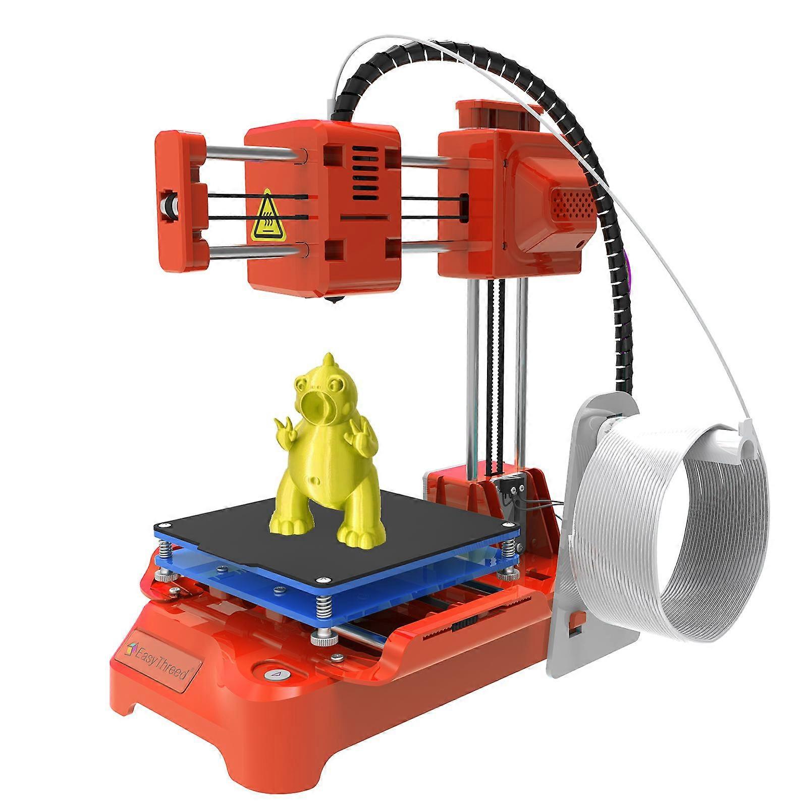 EasyThreed 3D Printer for Kids Mini Desktop 3D Printer 100x100x100mm Print Size No Heated Bed