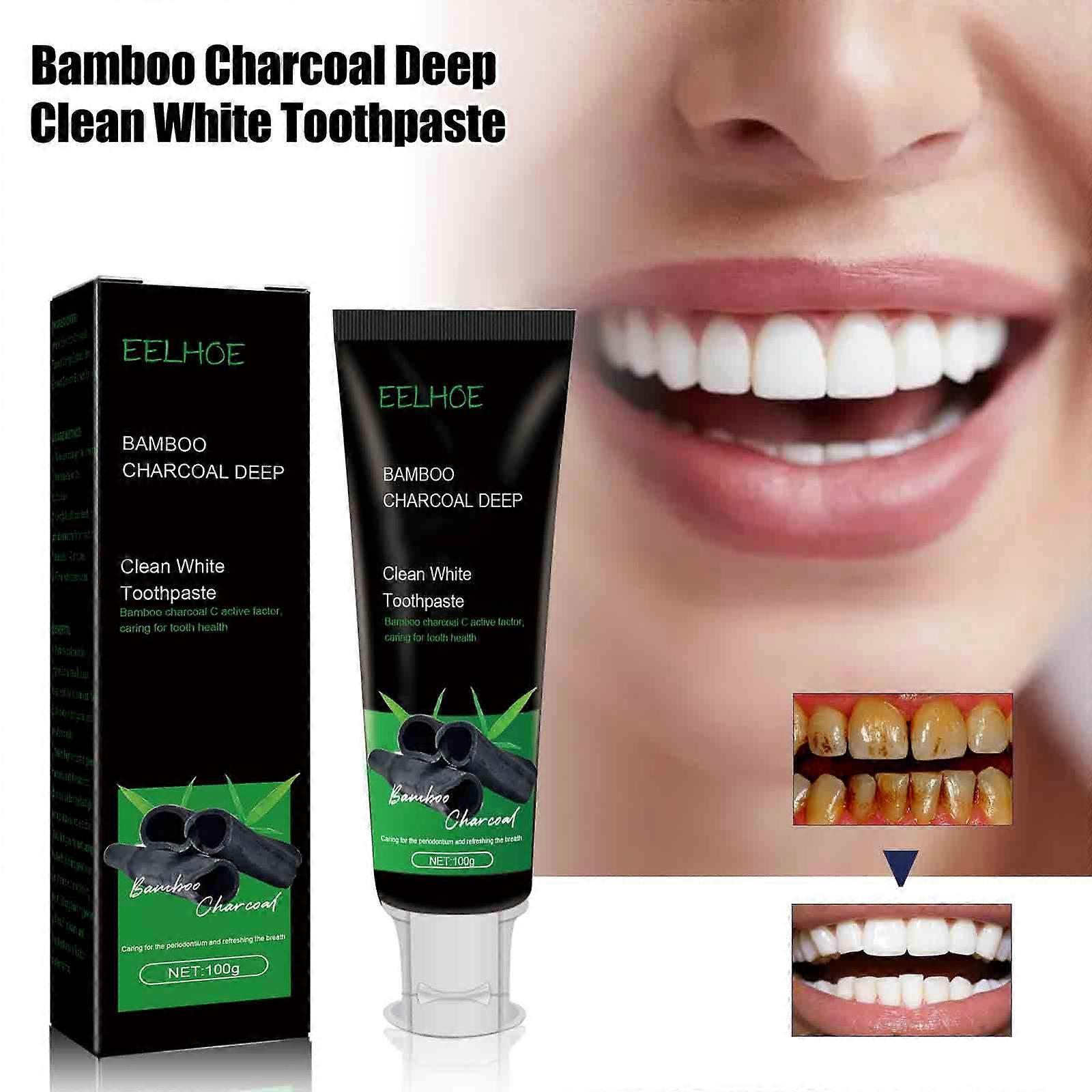 Whitening Toothpaste For Adults Whitening Toothpaste For Adults Charcoal Deep Toothpaste, Clean White Toothpaste, Activated Charcoal Toothpaste For Te