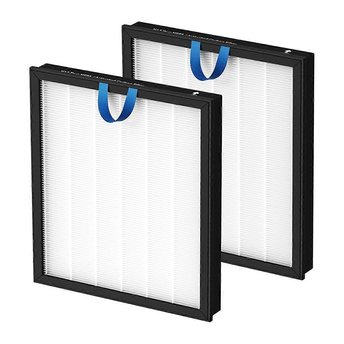 2 Packs Vital 100S Air Purifier Replacement Filter for Vital 100S, 3-In-1 HEPA Filter, Remove Dust