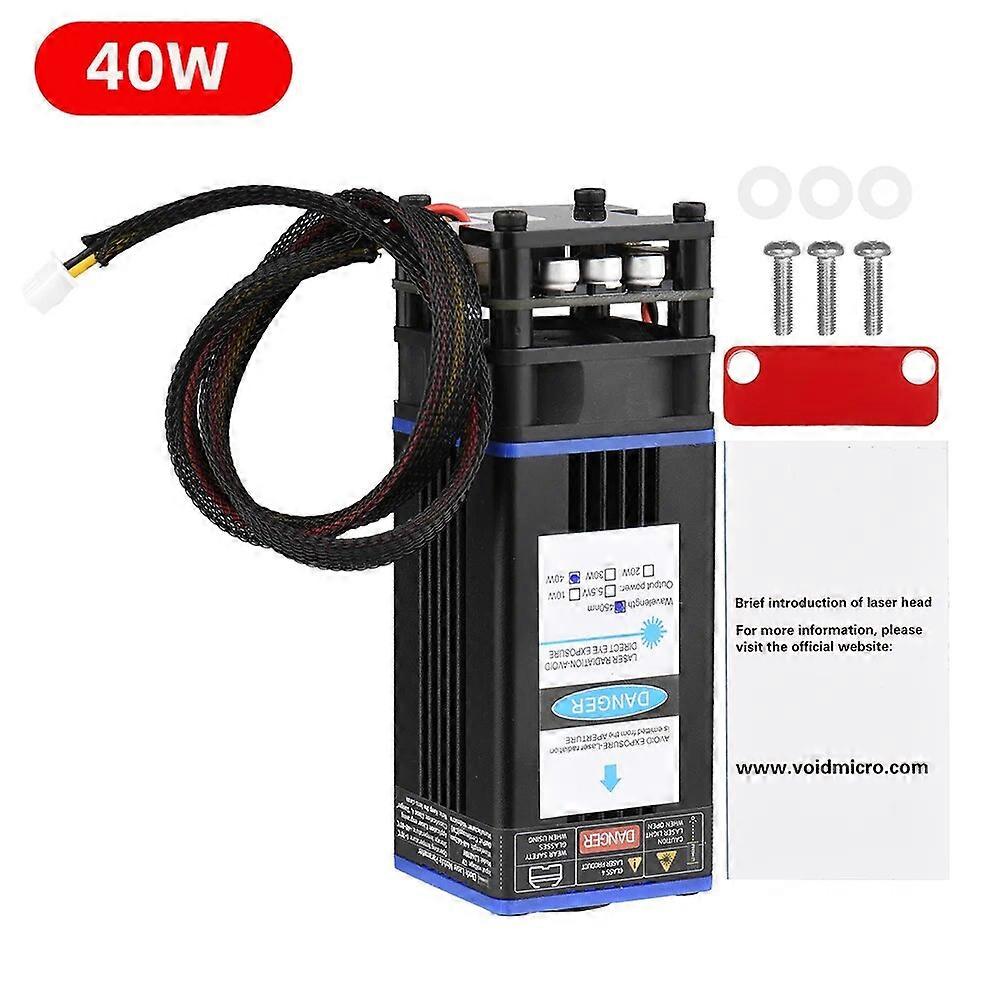 450nm 40W Laser Module Fixed Focal Length Laser Engraving Head High Speed Laser Engraver Cutter 3D Printer CNC Router