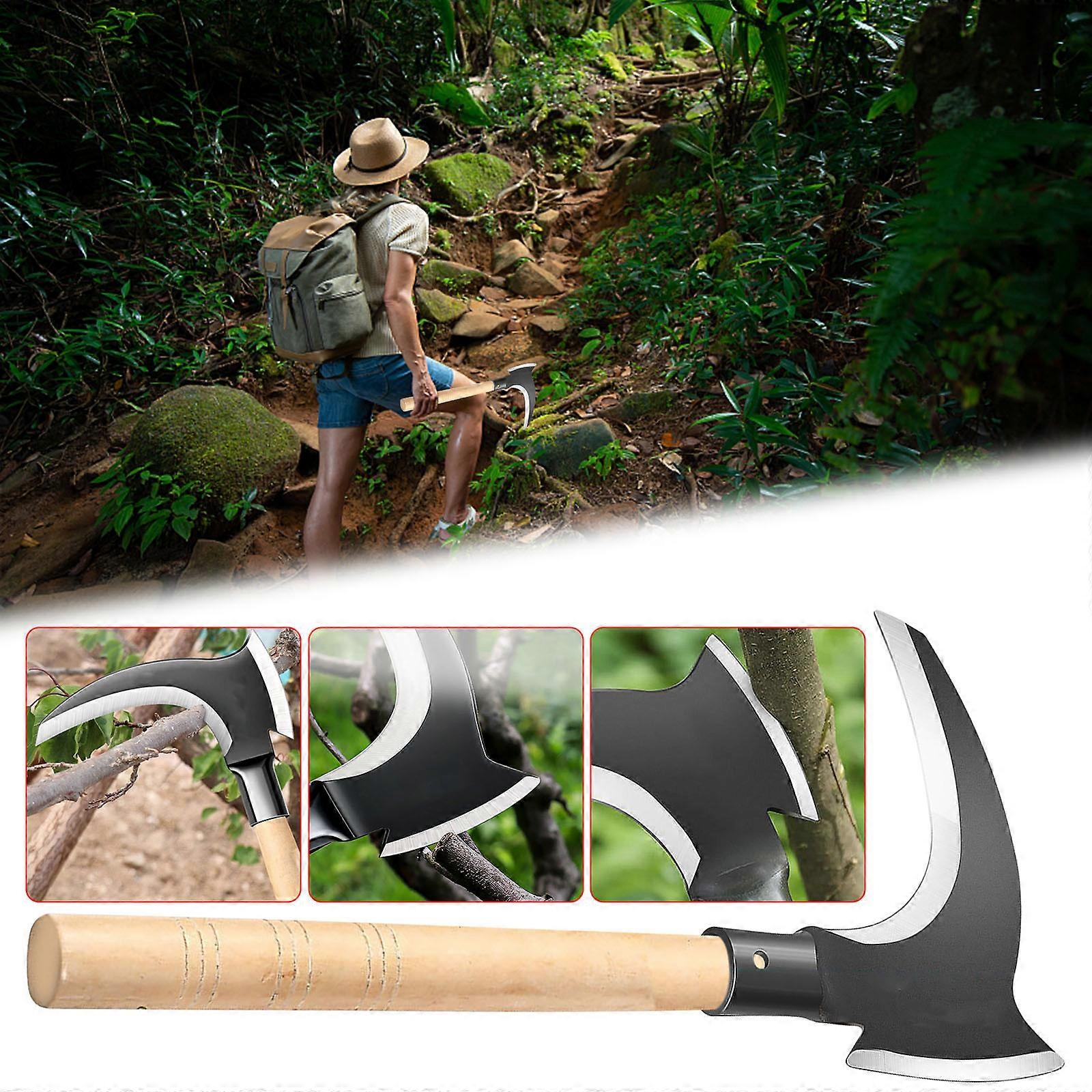 Manganese Steel Double-edged Sickle For Gardening Weeding And Grass Multifunctional Double-edged