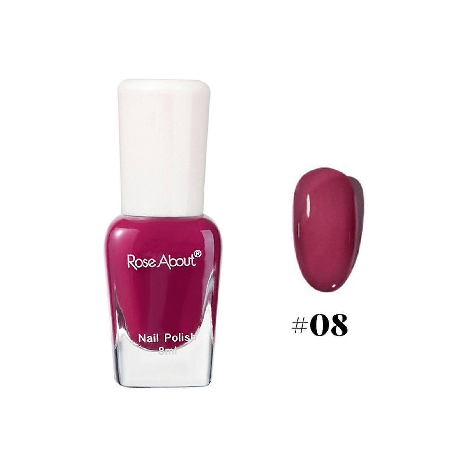 Déchirable, Sans cuisson, Vernis à ongles à base d’eau, Durable, Sans odeur, Flash, Brillant, Paillettes, Amélioration des ongles 8ml