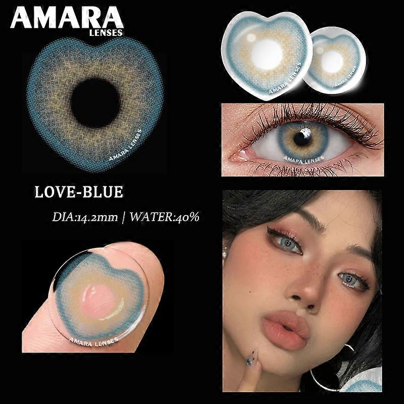 Natural Color Contact Lenses for Eyes BLACKSPOT Blue Colored Lenses GREEN Contact Lens Beauty Makeup Beautiful Pupil Black