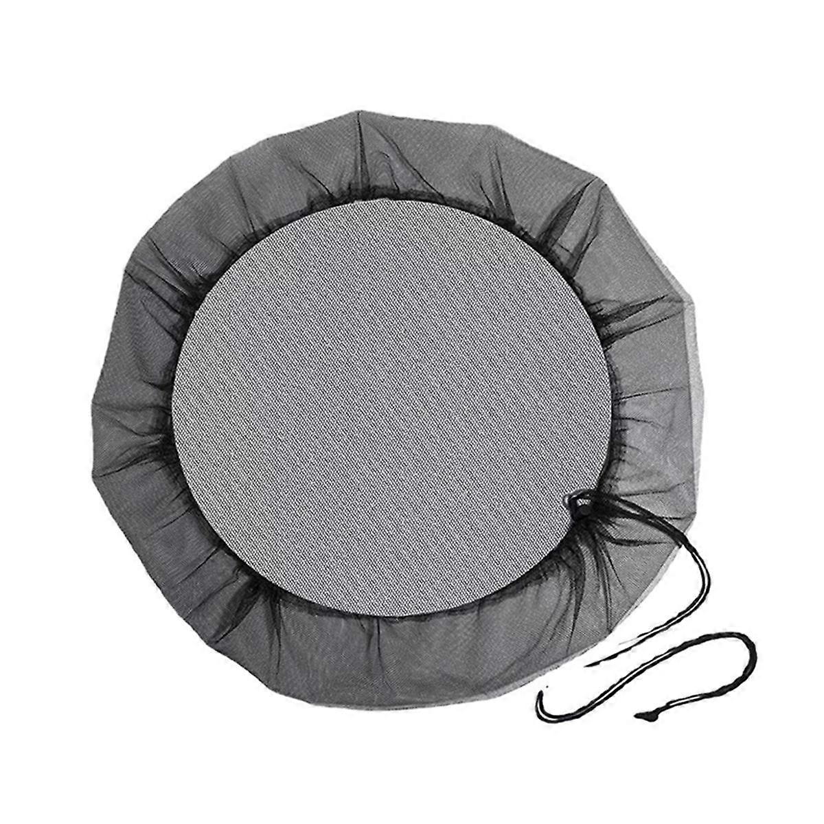 Mesh Cover for Rain Barrel with Drawstring,Rain Collection Barrels Netting Screen to Keep Leaves an