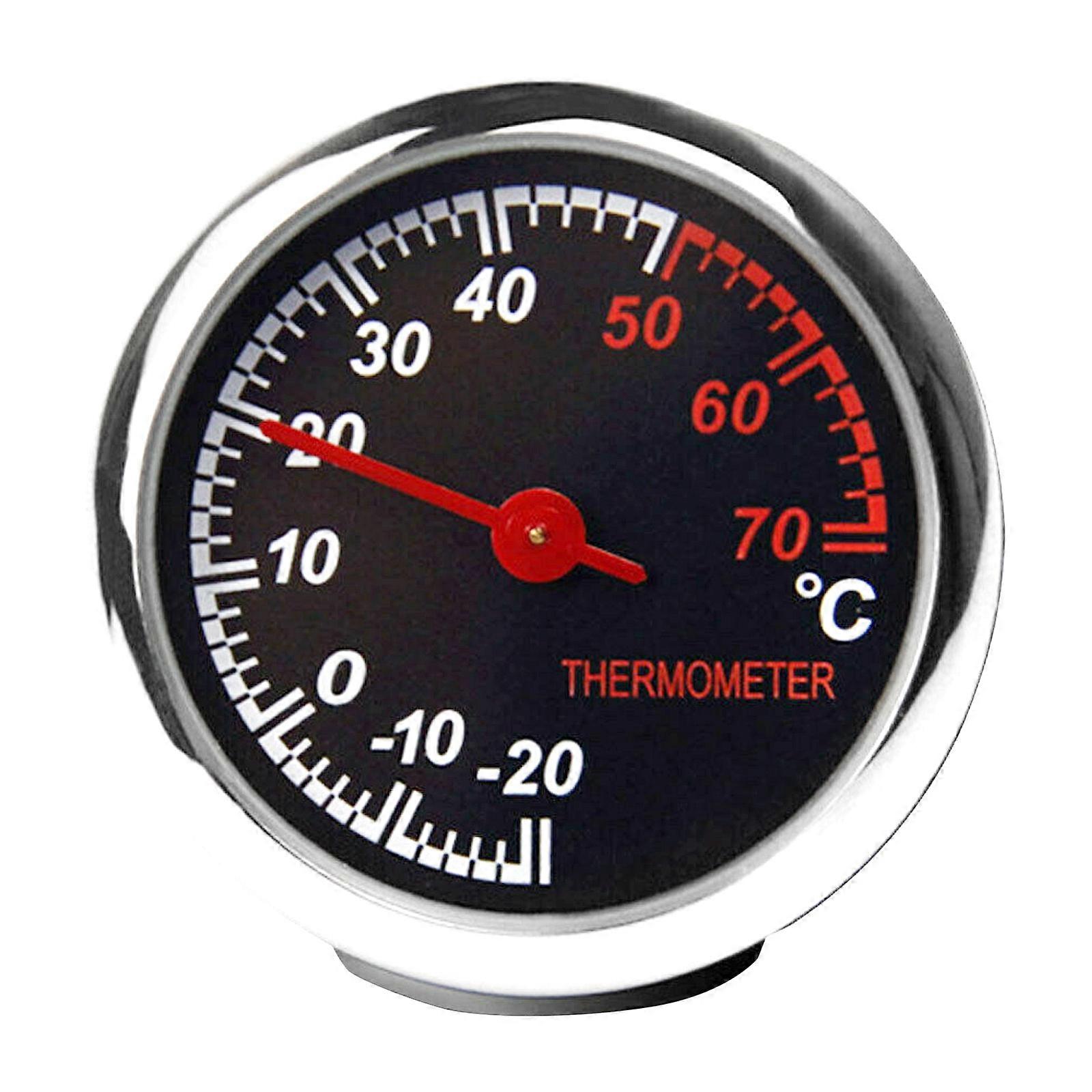 Bil Interiör Mini Kvarts Klocka Klocka Hygrometer Termometer Instrumentbräda PrydnadEUYn