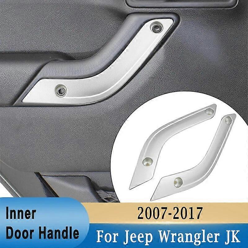 غطاء مقبض الباب الداخلي لجيب رانجلر JK 2007-2017 مقبض الباب الداخلي إدراج غطاء استبدال الغطاء 1RC72JAHAD 1RC72JAHAE
