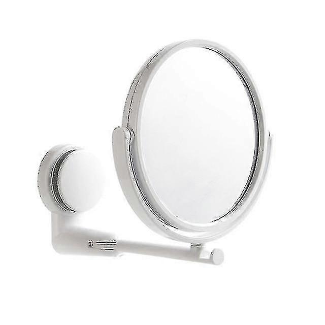 Folding Makeup Mirror Wall Mount Vanity Mirror Without Drill Swivel Bathroom Mirror Suction Mirrors