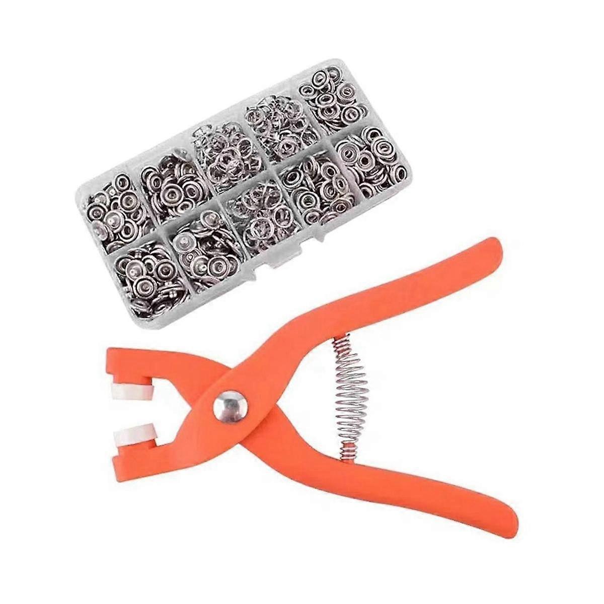 Five Claw Button Installation Tool Pliers Set Invisible Snap Button Sewing-Free Button Set is Suita