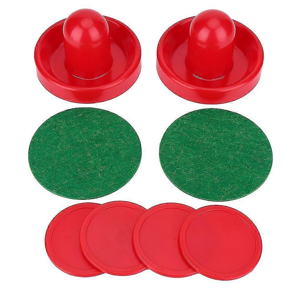 Air Hockey Pushers, Plastic Lightweight Air Hockey Goalies Ice Pushers Pucks Tables Game Handles Ball Mallet Goalies Set