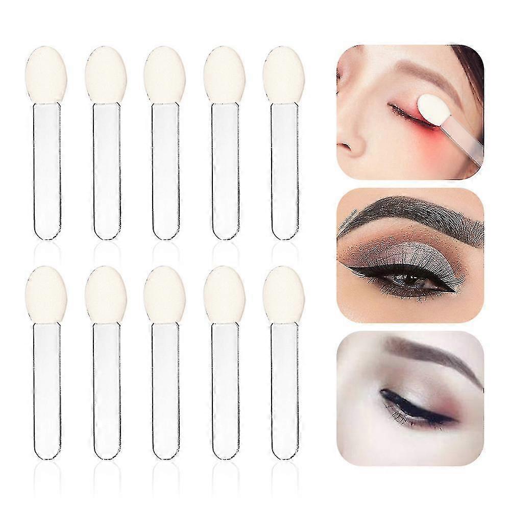 100pcs Disposable Transparent Sponge Eye Shadow Brushes Beauty Makeup Applicator