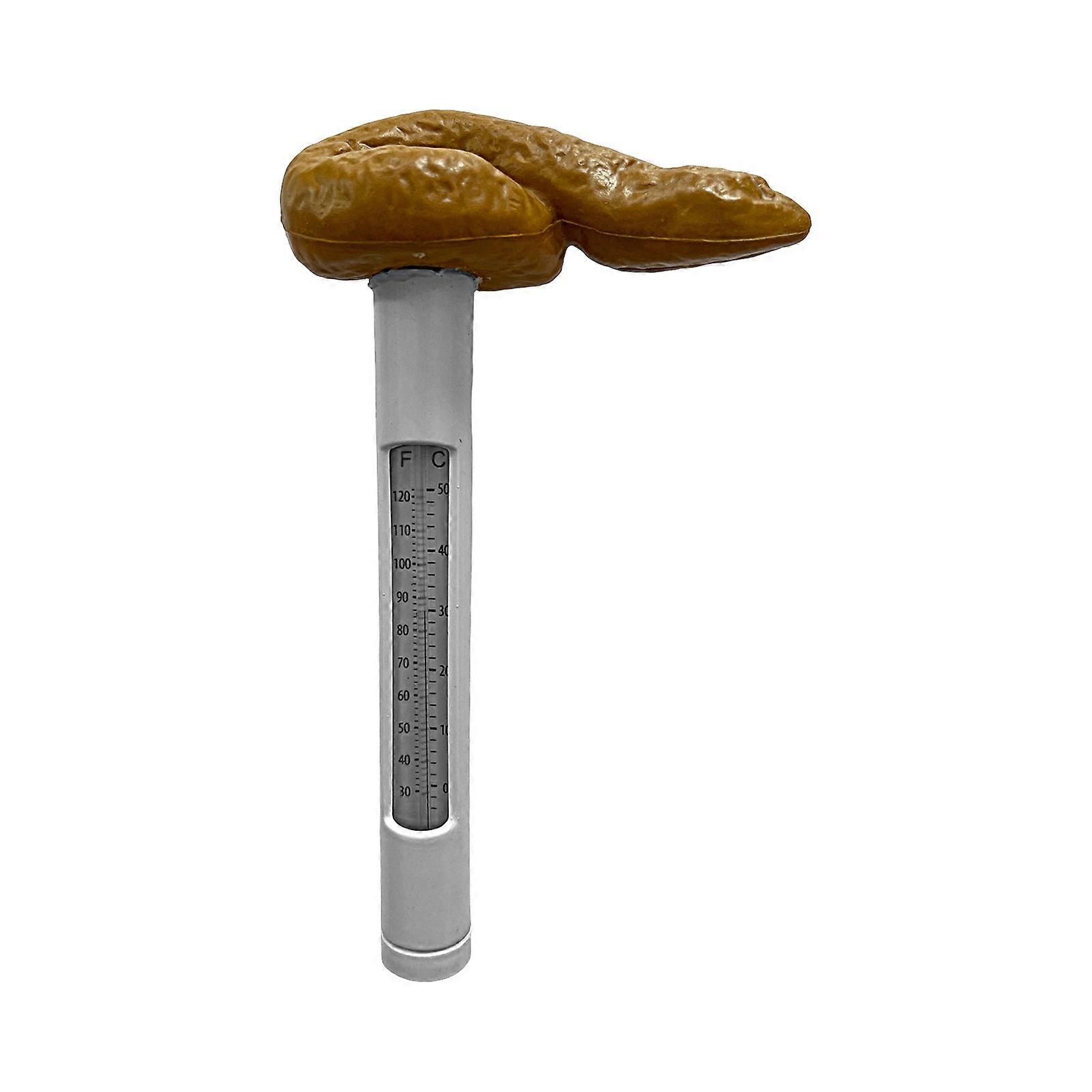 Spoof Water Thermometer Shit Shape High Precision ABS Poop Pool Thermometer Accessories for Hot Tubs