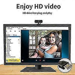 1080p Up To 2k Web Camera, Hd Webcam With Microphone & Privacy Cover, Usb Computer Camera