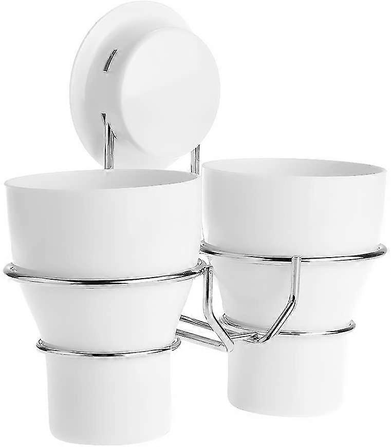 Stainless Steel Wall Bracket, Suction Cup Toothbrush Cup Holder
