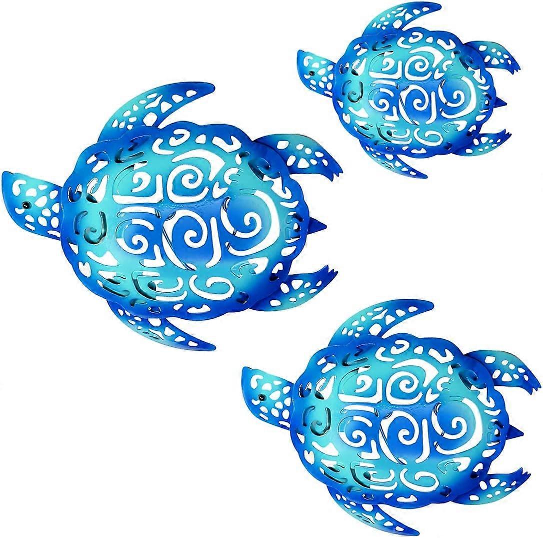 Metal Turtle Beach Theme Decorative Wall Art