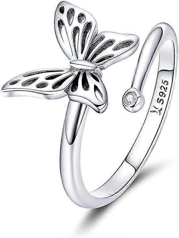 925 Sterling Silver Butterfly Ring