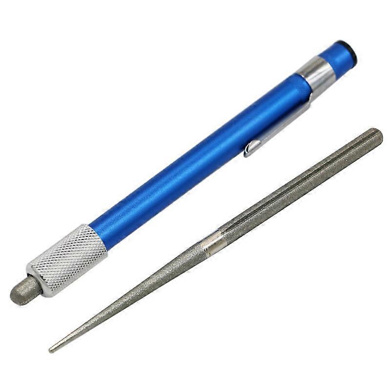 Fish Hook Kitchen Knife Blade Diamond Grit Pen-file Pocket Sharpener