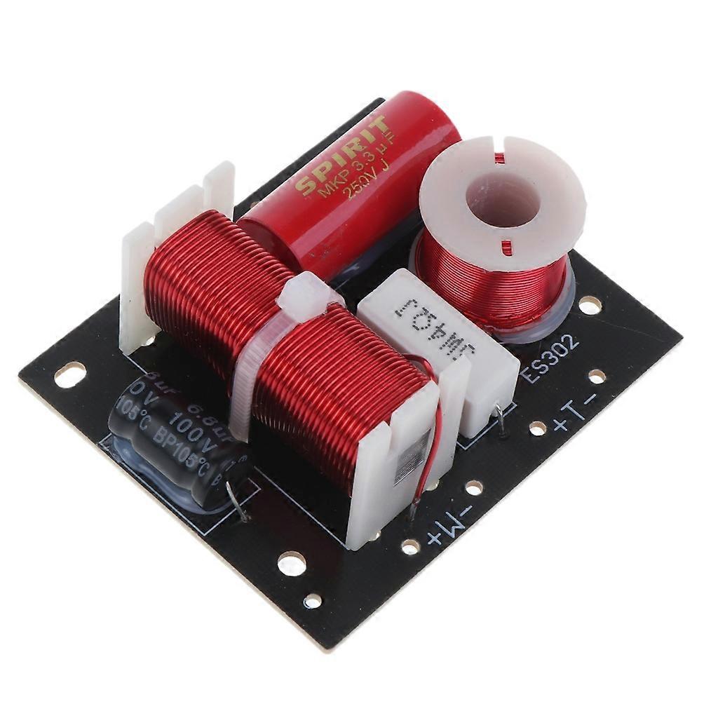 1PC 400W 2 Way Audio Speaker Frequency Divider Tweeter Bass Crossover Filter