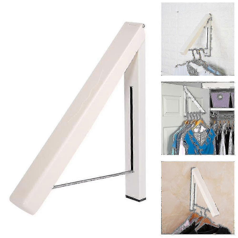 Foldable Wall Mounted Retractable Drying Rack Clothes Hangers