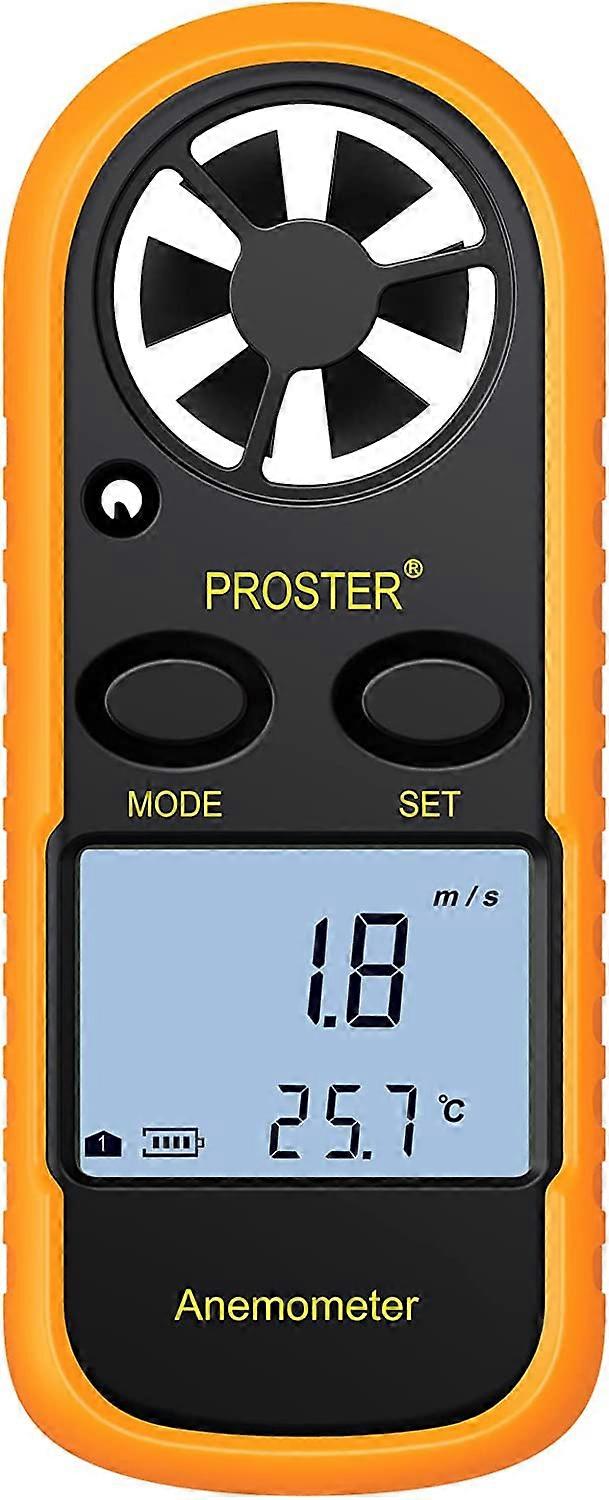 LCD Digital Vindmätare Vind med bakgrundsbelysning