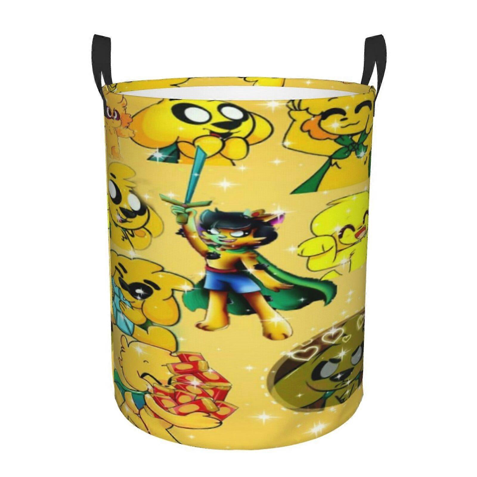 Mikecrack 3d Graphic Flame Laundry Basket Fire Flame Clothes Hamper Storage With Handle-SYS29274