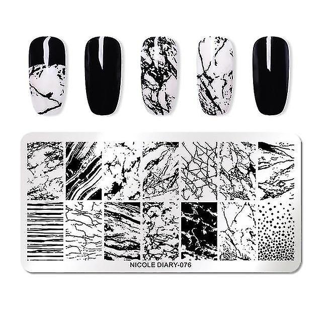 Nail Art Kits Accessories Nail Stamping Marble Plates Image Stamp Templates Geometric Printing Stencil