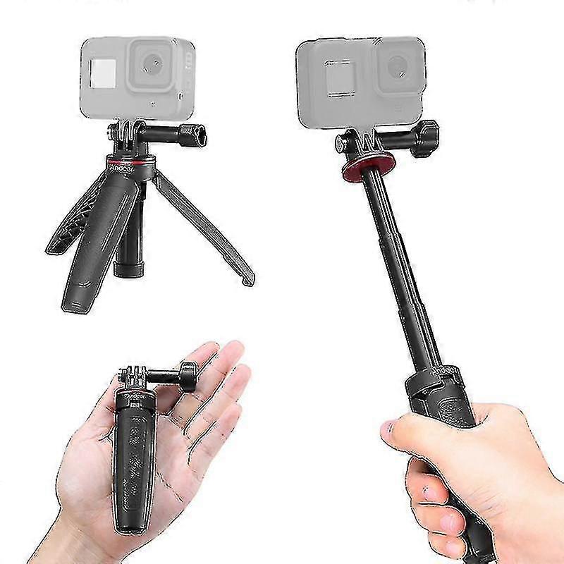 Mt-09 Mini Extendable Desktop Tripod Handheld Action Camera Vlog Selfie Stick Bracket Replacement For Gopro Hero 9/8/7/6/5