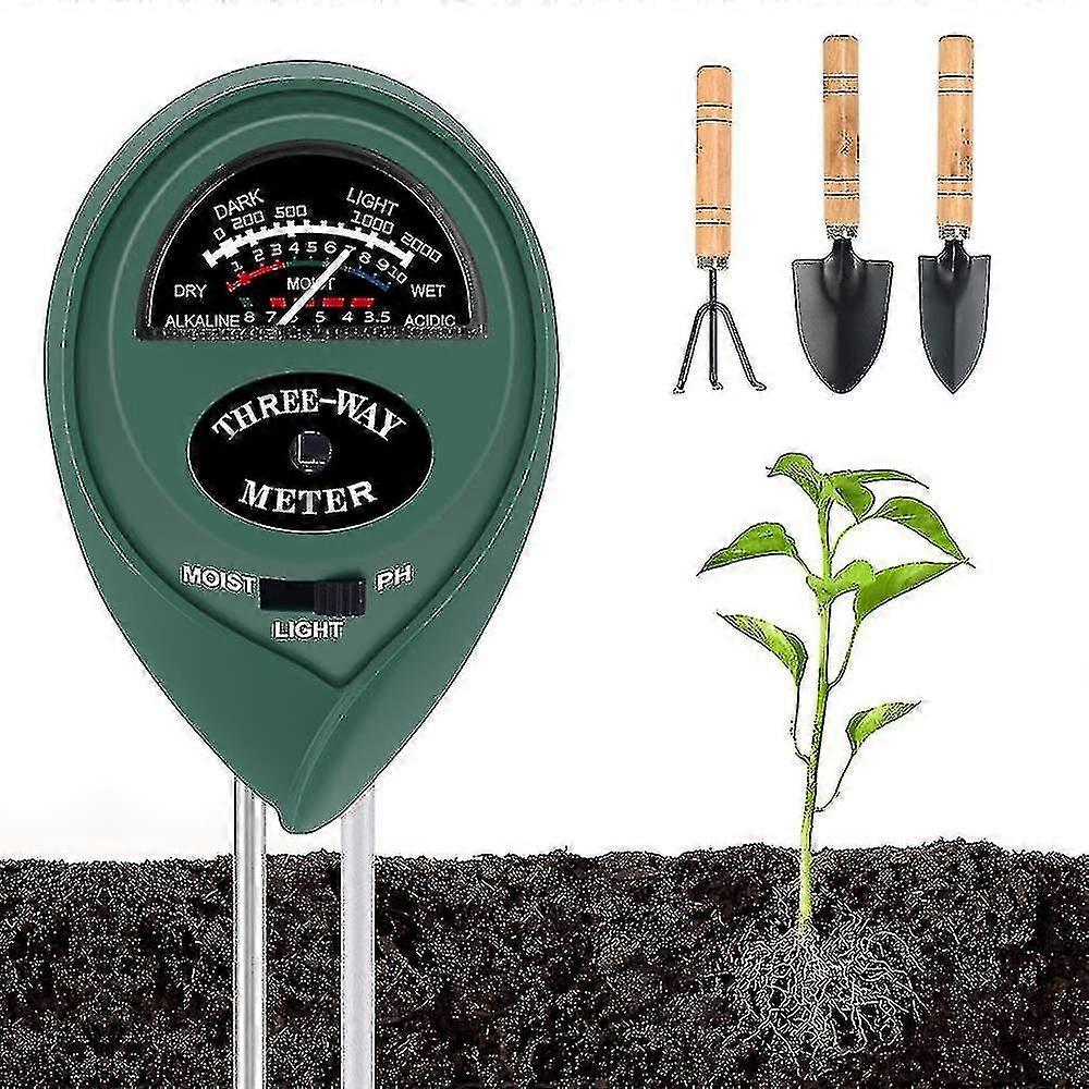 3 In 1 Soil Moisture Meter Ph Moisture Light Tester