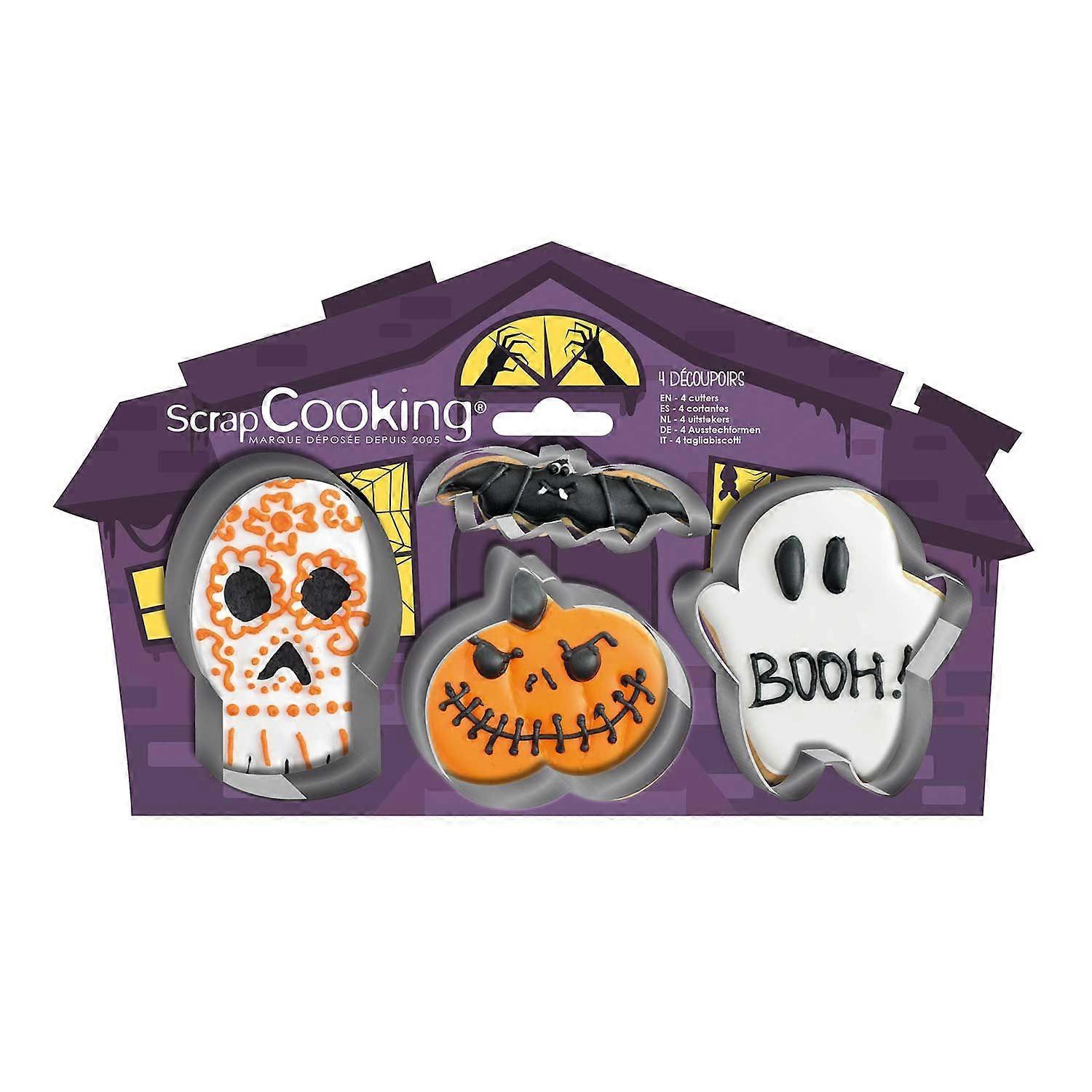 4 Halloween cookie cutters