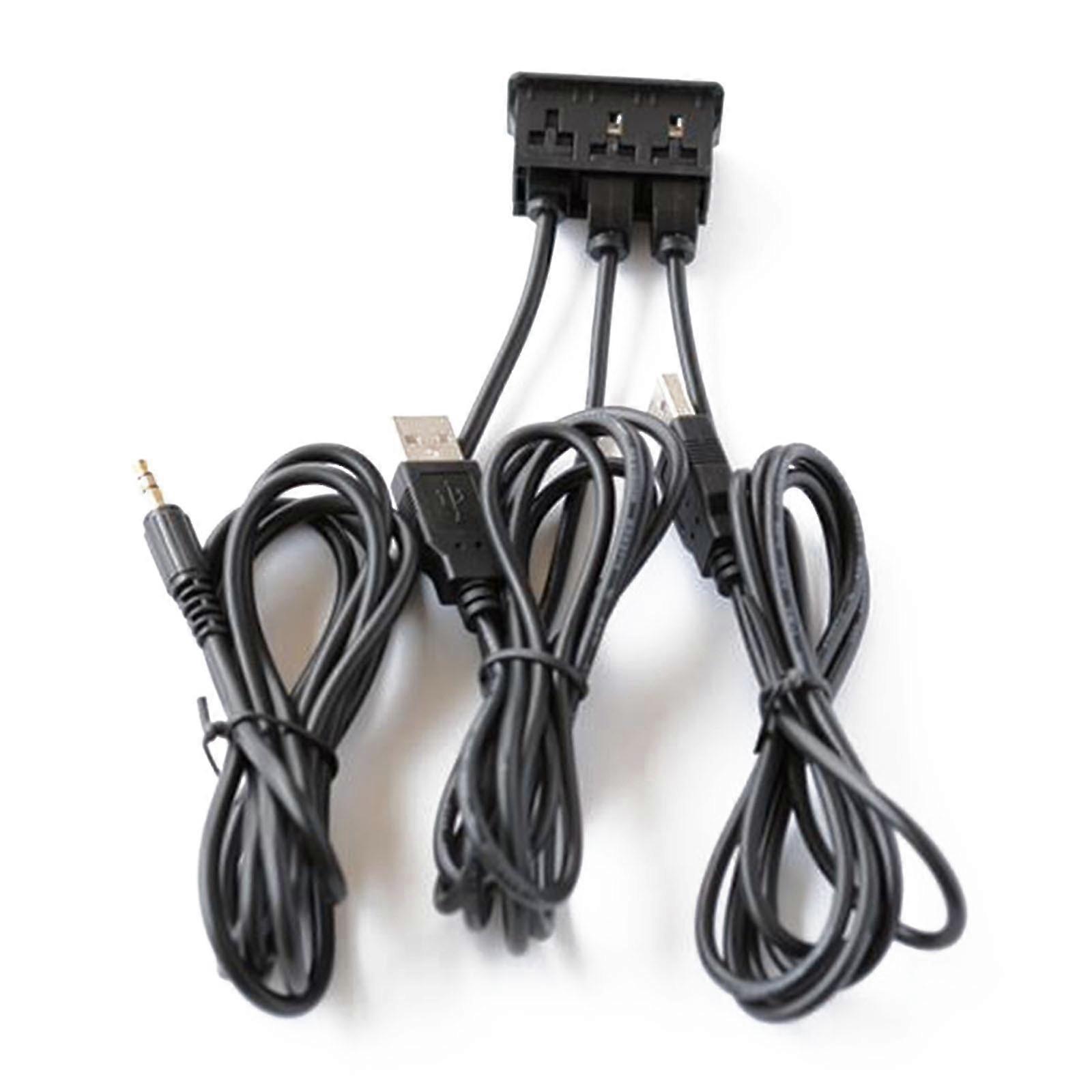 Truck Car Dash Flush Mount Usb 3.0 Port Panel Dual Usb Extension Adapter Cable