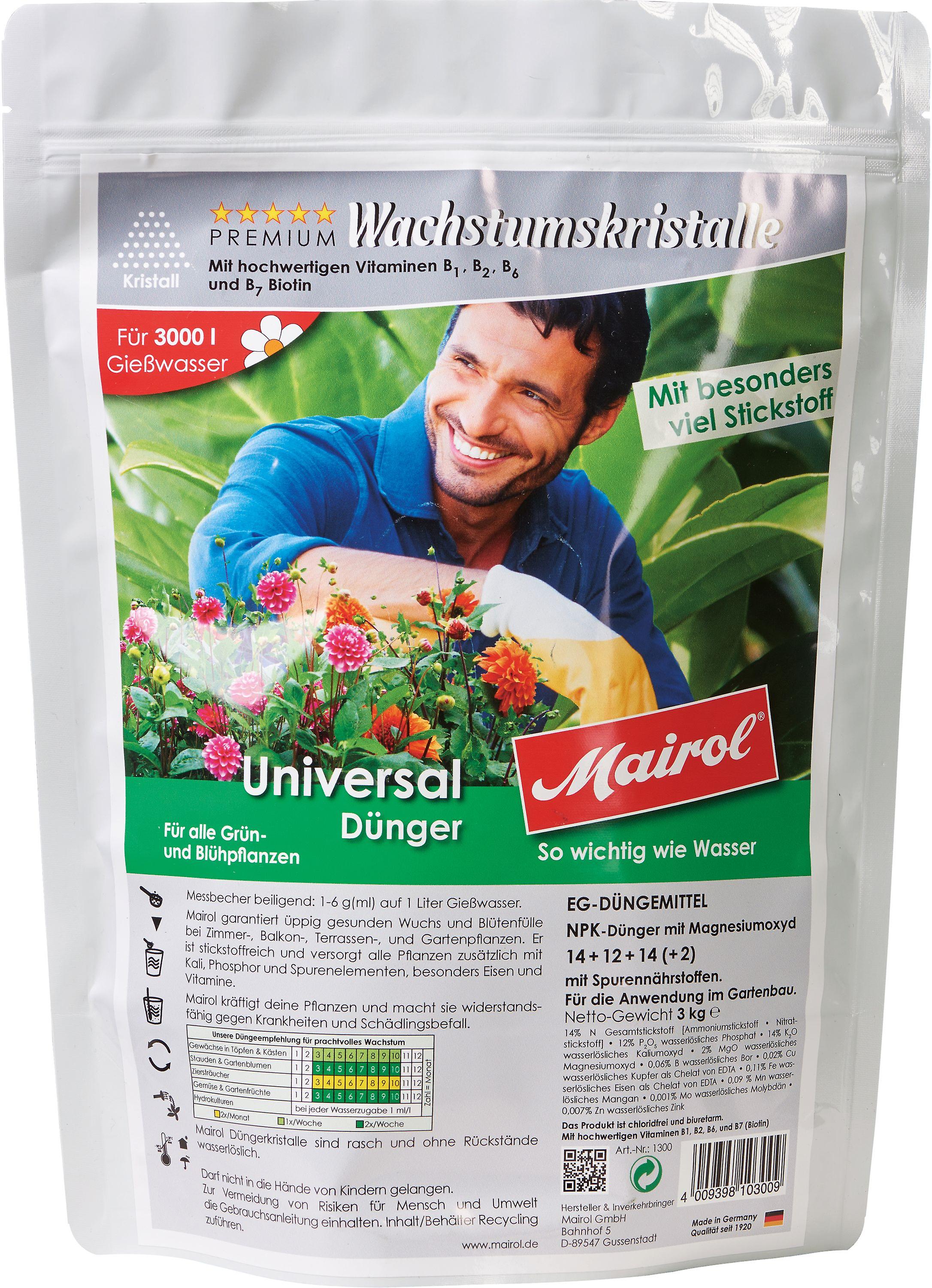 MAIROL Universal Fertilizer Crystal, 3 kg, Growth Crystals