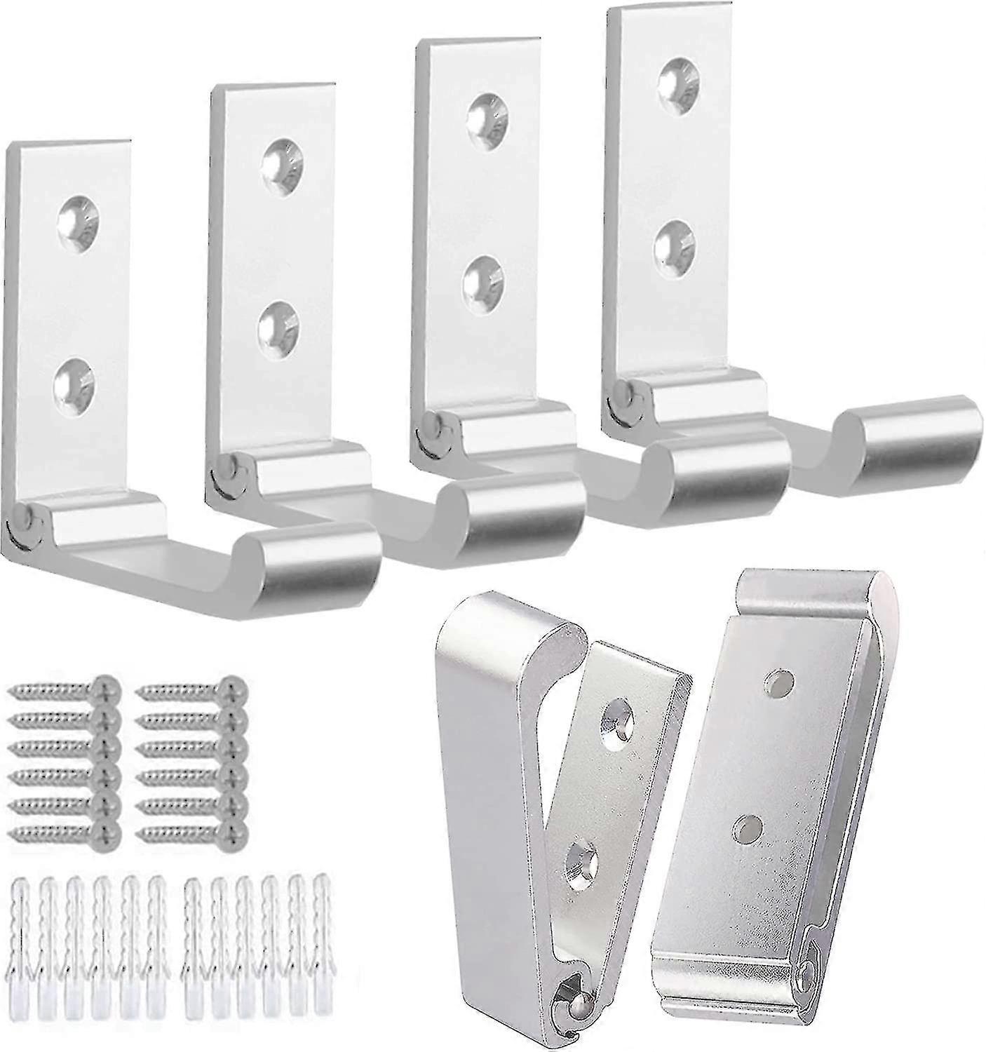 Hopfällbara klädkrokar 6 st hopfällbara väggkrokar i rostfritt aluminium hopfällbara krokar att hänga hopfällbara klädkrokar väggmonterad handdukskrok badrumskrok väggkrok