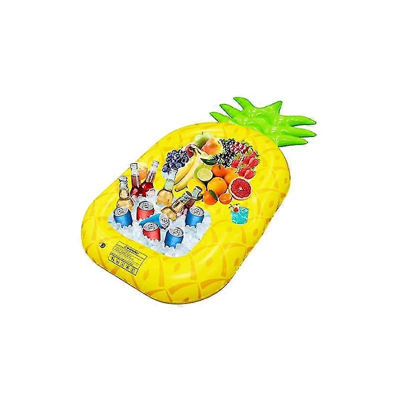 Inflatable Holder Cooler For Summer Beach Pool Picnic Outdoor Party Supplies - Pineapple